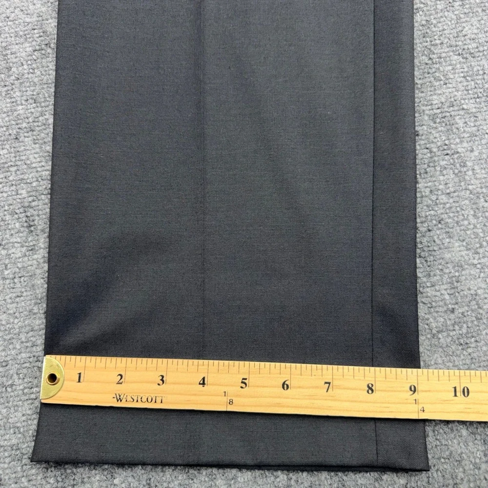 Sean John Dress Pants Mens 34x32 (Fits 34x33) Grey Flat Front Trousers